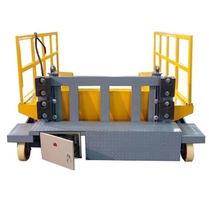 Plataforma de carga de tijera hidráulica con rodamiento de carga fuerte y plataforma antideslizante para elevadores de carga de almacenes logísticos - Product Image 2