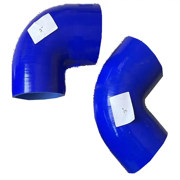 Anufacturers-tubo de goma de silicona personalizado, codo reforzado a 90 grados, manguera de goma de silicona