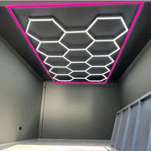 HanYin rgb led pannello luminoso touch phone app di controllo quantum ad alta leggerezza rgb tubo di lavoro luce esagonale luce led - Product Image 3