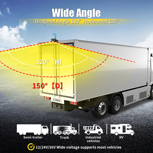 Ahd Vehicle Car Parking Backup 4 Camera and Led <strong>Display</strong> Wireless Truck System 7 <strong>Lcd</strong> Monitor with <strong>Display</strong> for 4 Channel for Truck - Product Image 4