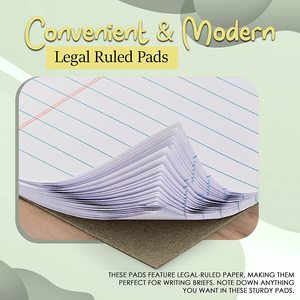 Bloc de notas con impresión personalizada, Bloc de notas con borde perforado, tamaño de letra regulado, con logotipo, 3 uds. - Product Image 5