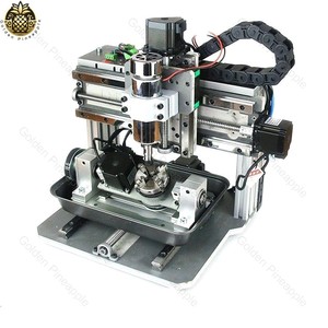 迷你台式DIY 3020F 3/4/5轴2合1数控路由器500瓦，用于聚氯乙烯雕刻钻孔铣削 - Product Image 3