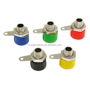 4MM Banana <strong>Socket</strong> 312A <strong>Terminal</strong> <strong>Block</strong> 4MM Banana <strong>Plug</strong> Matching <strong>Socket</strong> Red/Black - Product Image 1