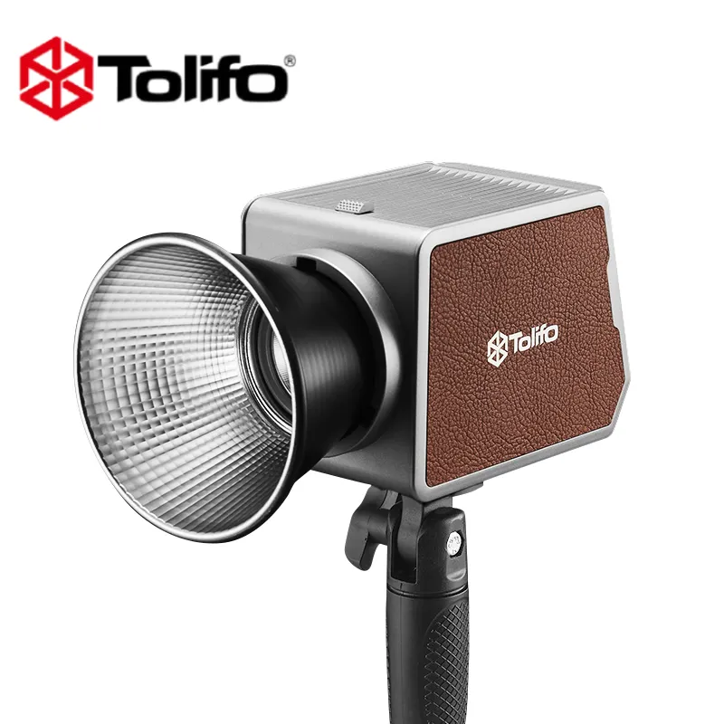 TOLIFO PL-100RGB 100W RGB ไฟ LED วิดีโอแบบพกพา COB แสงต่อเนื่องสําหรับผู้สร้างเนื้อหา Vlogger วิดีโอถ่ายภาพ