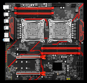 Jginyue X99-9D3 / X-9D4 לוח האם LGA2011-3 תמיכה ליבה אינטל I7-5820K/i7-5930K/i7-5960X xeon E5-2670 v3/E5-2680 V3 <span class=keywords><strong>cpu</strong></span>