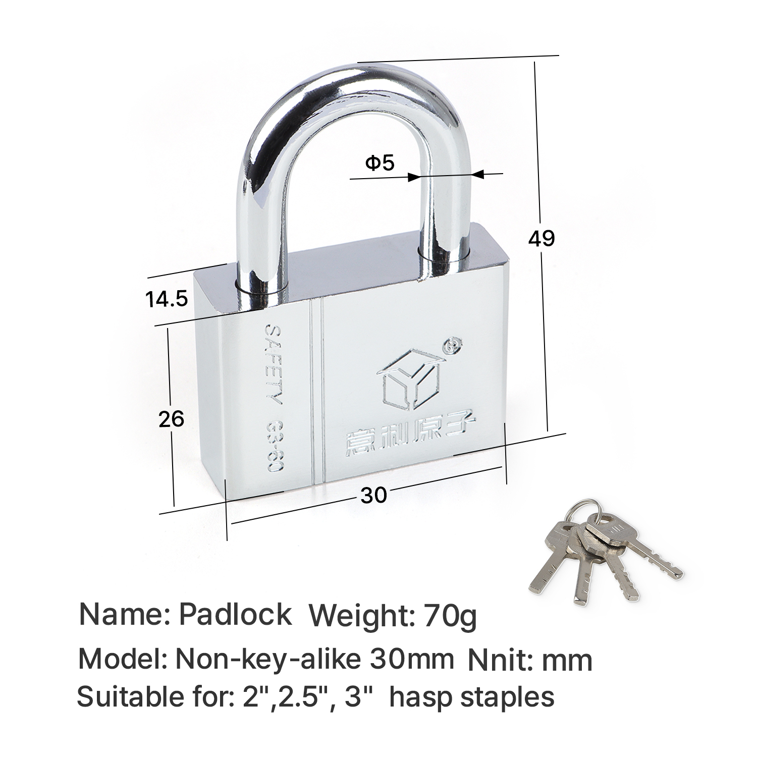 Padlock-30mm