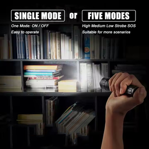 Có thể sạc lại 5 chế độ chiến thuật đèn pin bền 6061T Hợp kim nhôm xách tay LED Torch ánh sáng cho đường và hội thảo sử dụng - Product Image 5