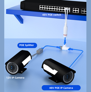 Adaptador de un cable impermeable para exteriores de doble propósito, POE divisor de red, conector RJ45 para Monitor de sistemas de vigilancia - Product Image 5