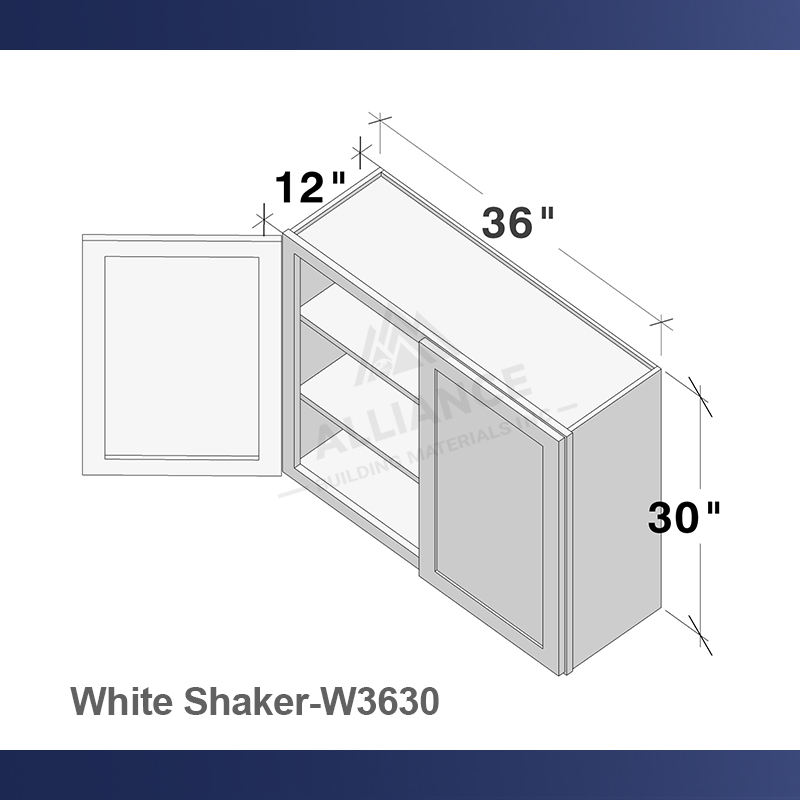 White Shaker-W3630