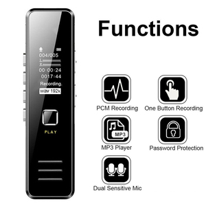 Digital Voice <strong>Recorder</strong> Audio Tape <strong>Recorder</strong> Voice Activated <strong>Recorder</strong> With Playback for Lectures, Meetings, Interviews, Port PQ139 - Product Image 2