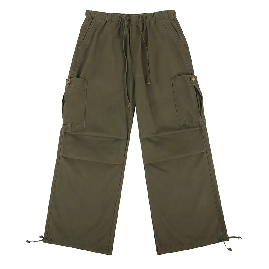 Großhandel Herren Casual Straight Pants Streetwear Loose Fit Taschen Hip Hop 6 Pocket Custom Cargo Hosen