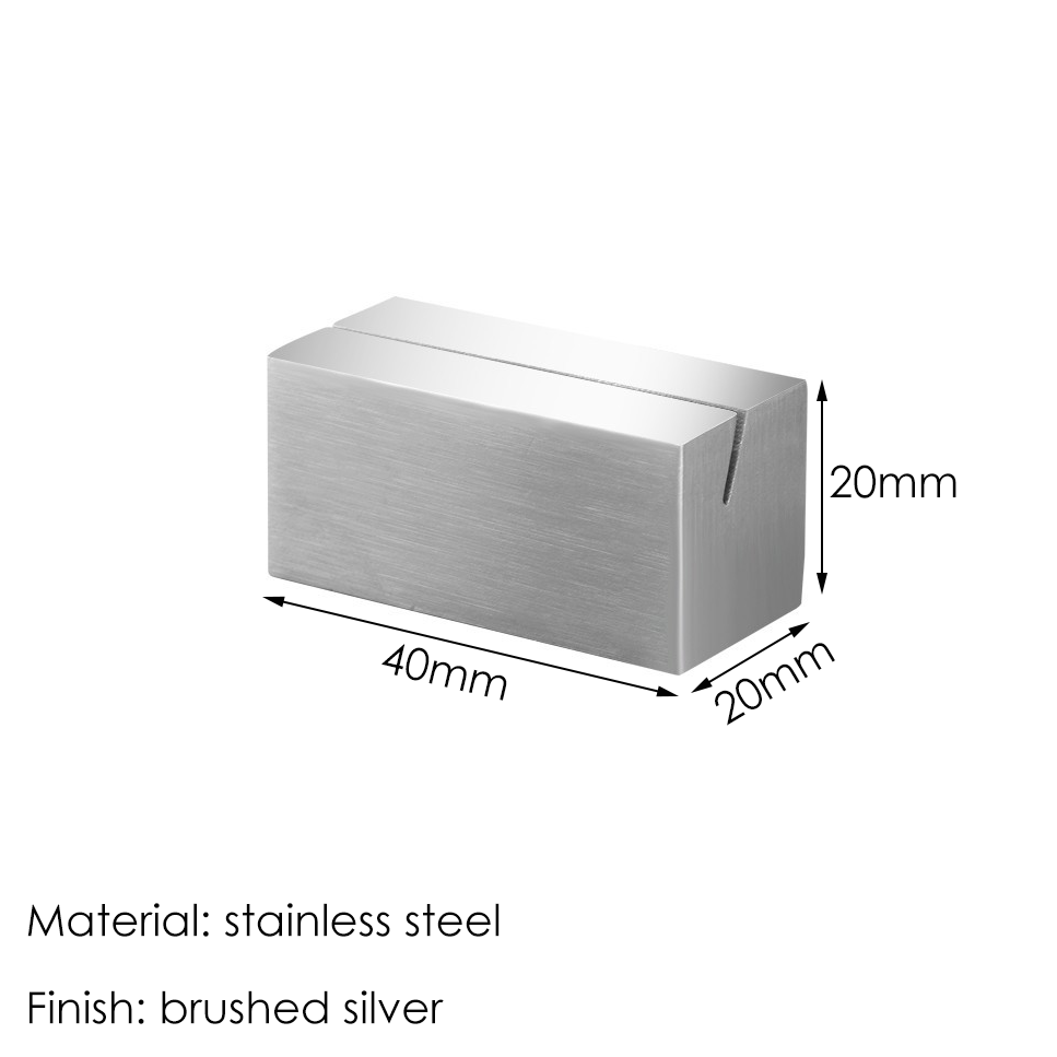 Argent brossé-rectangle-40