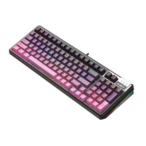 ESGAMING 98 teclas Teclado mecánico externo multicolor para juegos Diseño 96% Estructura de junta ergonómica Teclado de computadora - Product Image 4