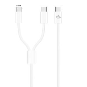 สายชาร์จไวแบบ2 in 1สาย USB C สำหรับโทรศัพท์มือถือใช้ได้กับ IPhone15และแอปเปิ้ล - Product Image 3