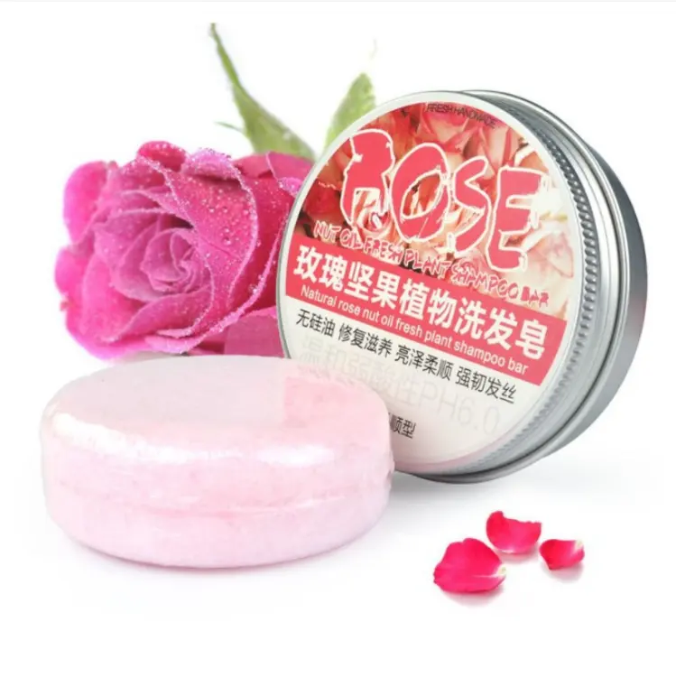 100G Handmade Calendula Honey Rose Genger Seaweed Olive Citrus Polygonum Hair Darkening Moisturizing Shampoo Soap