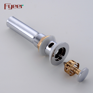 Fyeer Brass Basin Pop Up Drain mit Überlauf - Product Image 6