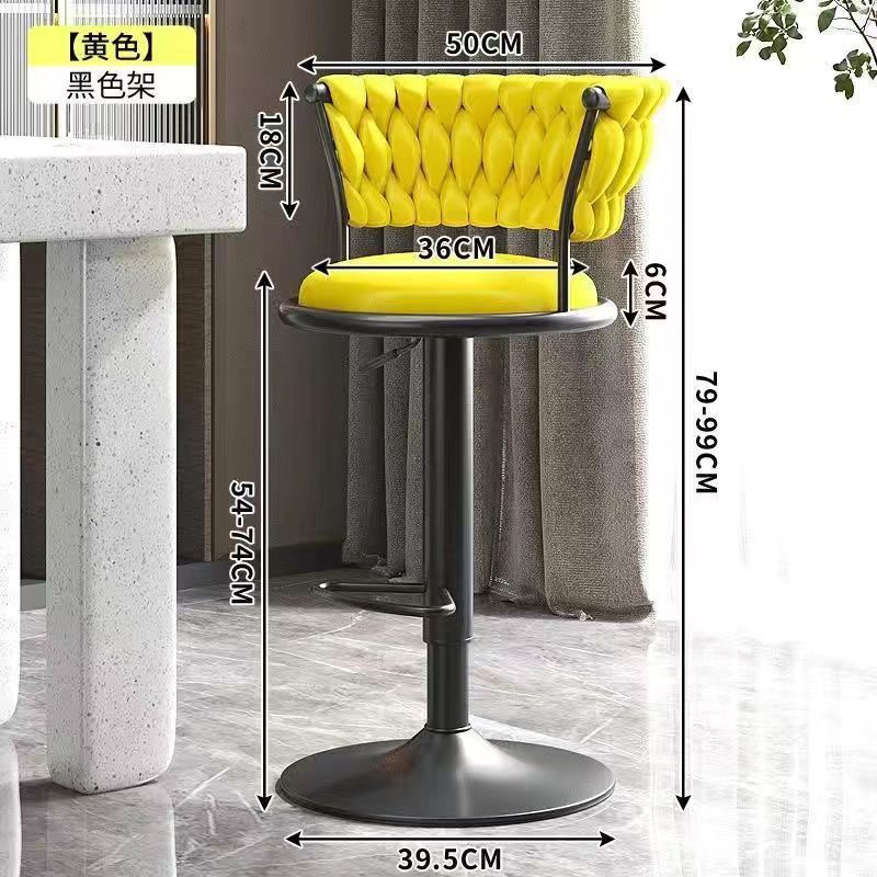 Fashionable black style - lemon yellow