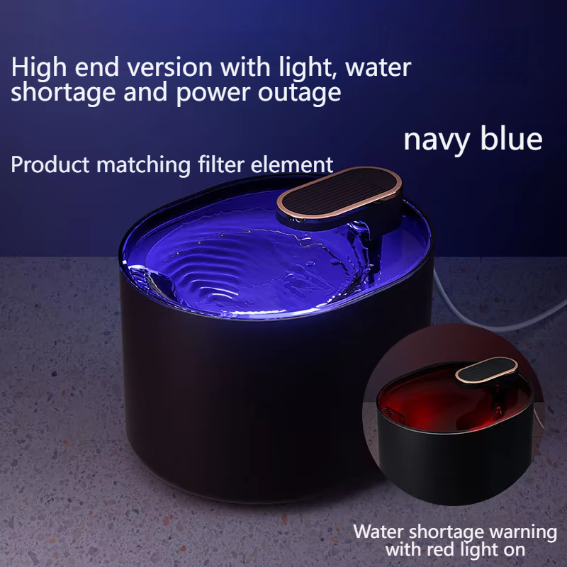 Water shortage and power outage with light blue