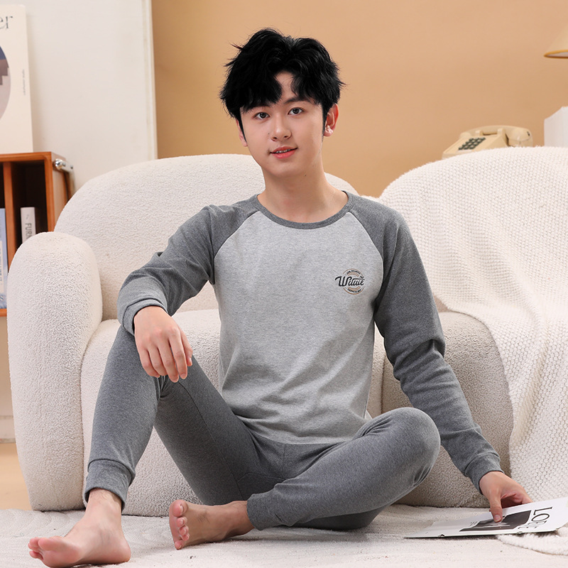 Pocket-autumn pants) gray english