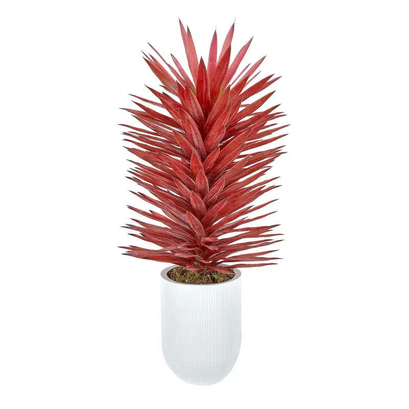 Commercio all'ingrosso Oh Arts 138cm Faux Red Agave Plant Indoor Outdoor Garden Decoration piante di Agave artificiali tropicali