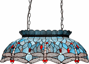 Đầy Màu Sắc Nhà Thờ Khảm Nghệ Thuật Thủy Tinh Tiffany Phong Cách Châu Âu Retro Mô Hình Con Chuồn Chuồn Hàn Chụp Đèn LED Đèn Chùm Mặt Dây Chuyền Đèn - Product Image 6