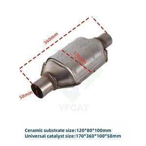 Performance High Quality Euro3 4 5 OBDI/OBDII Three Way Car Exhaust Catalyst Catalytic Converter - Product Image 4
