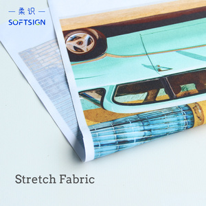 Tùy chỉnh 2.3x2.5m căng thẳng vải Backdrop độc đáo hai mặt tổ chức sự kiện triển lãm thương mại đứng tường hiển thị hình ảnh gian hàng trở lại thả - Product Image 5