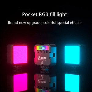 Cep üç kafalı soğuk Ulanzi VL49 RGB dahili lityum pil VL49 RGB dolgu işığı SLR için LED Video işığı - Product Image 2
