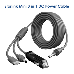สาย MINI starlink 1/3 usb/ ไฟแช็ก2M 3M 5M ความยาวชาร์จเร็วไนลอน5A PVC Braid - Product Image 5