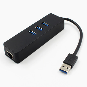 Hub USB con cavo RJ45, 3 porte USB 3.0 Hub per RJ45 scheda di rete per PC, Mac, Computer portatile - Product Image 3