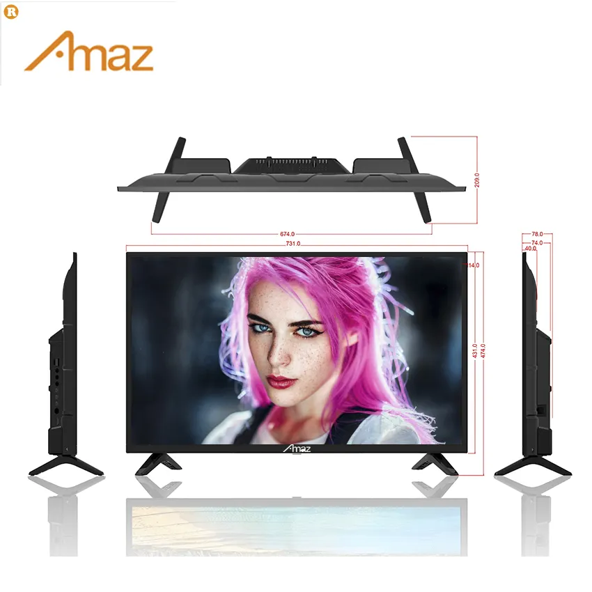 Giảm giá khuyến mãi Full HD 1080P OLED TV 32 40 43 50 55 inch kỹ thuật số mỏng không khung truyền hình thông minh TV với remoter