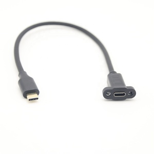USB2.0 usb c dişi usb tip c erkek adaptör genişletici panel montaj delikleri ile - Product Image 1
