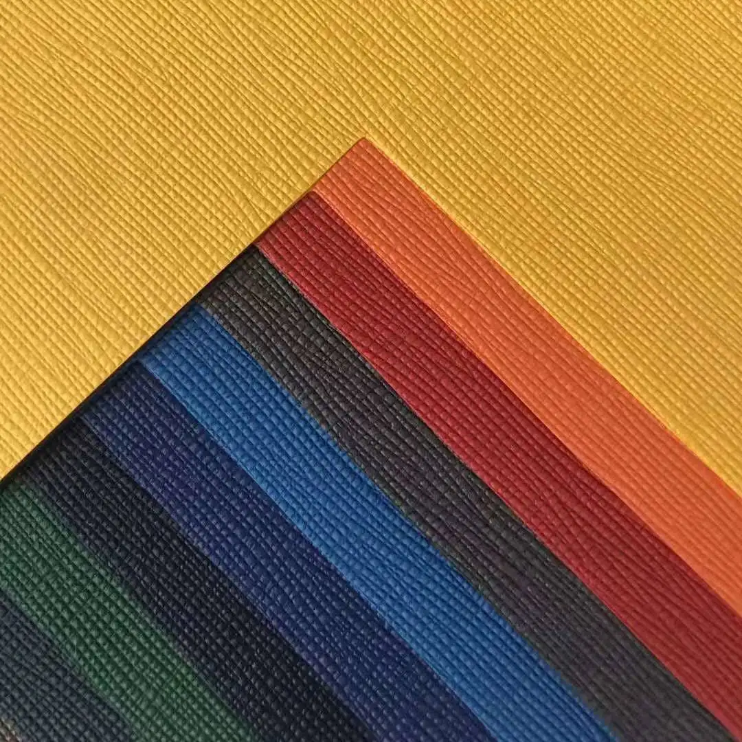 Zhicai वॉटरप्रूफ चमड़े के कागज अनुकूलित रंग 300gsm 350g कृत्रिम क्रumed विशेषता लेदरनेट बाइंडिंग पेपर उत्पाद