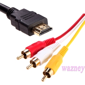 1.5米公到3 RCA 3影音视频组件转换电缆适配器，用于DVD HDTV STB 1080P - Product Image 3