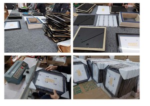 11x14卒業証書フレームディスプレイ証明書8.5x11ドキュメント11x14、大学の学位木製フレーム強化ガラス壁卓上 - Product Image 6
