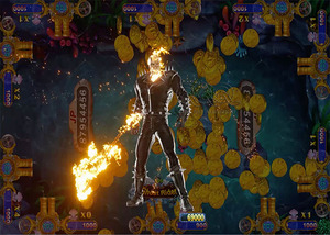 Jogo de tabuleiro de peixe habilitado ghost rider arcade, tabuleiro de jogos de pesca caçador
