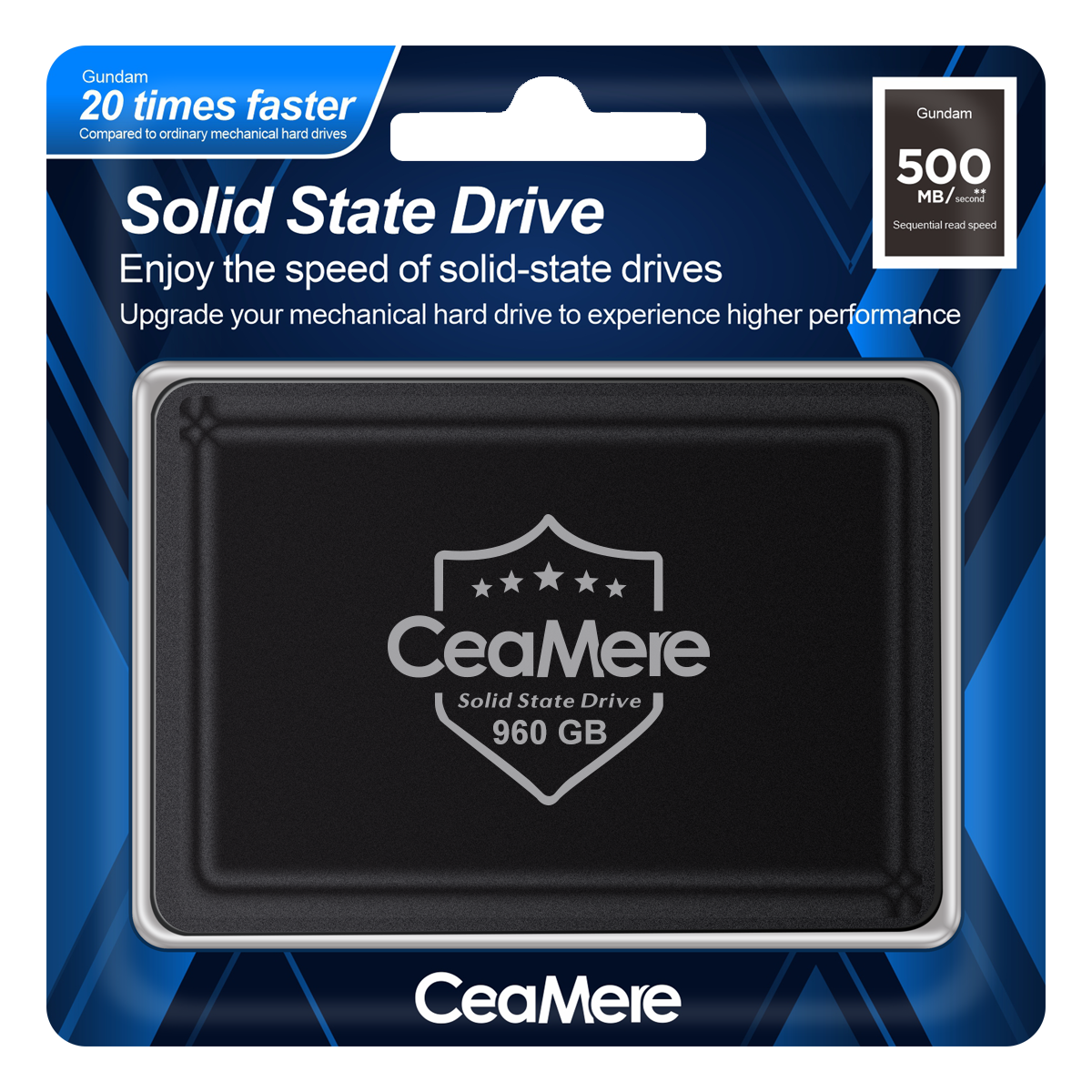 Black ssd shell