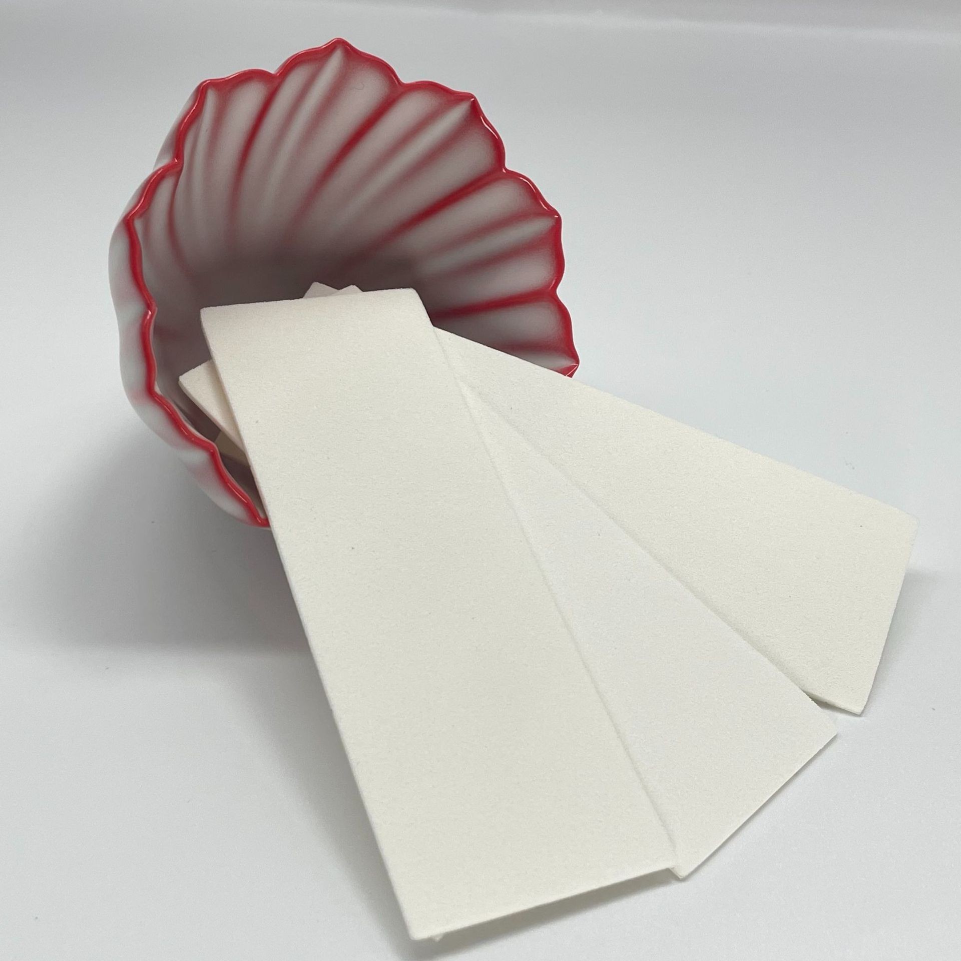 38*110mm blanc avec papier blanc