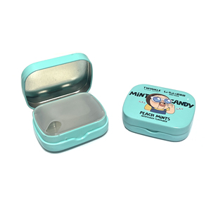 กล่องดีบุกบรรจุน้ำตาลลูกอมขนาดเล็กกล่องดีบุกพิมพ์ลายตามสั่ง - Product Image 1