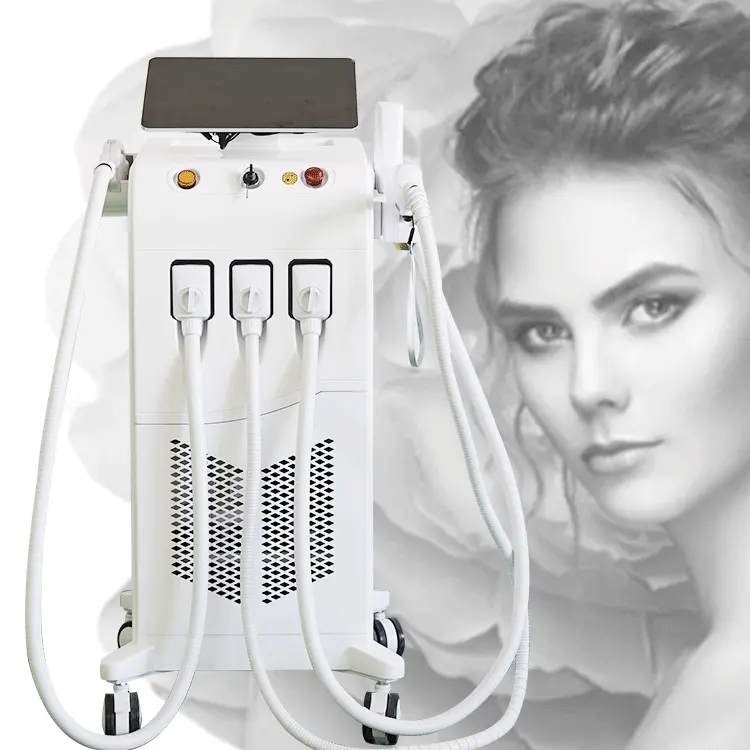 Elight IPL 808nm Laser Nd Yag 4 en 1 Diode Laser 4 in 1 808nm diode laser multi-function beauty machine