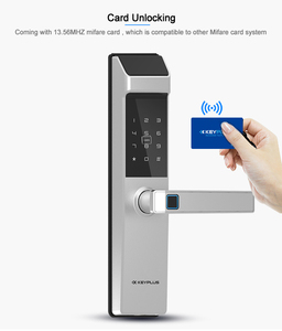 Yüksek kaliteli parmak izi kapı kilidi konut kart kodu tuş kilidi çin toptancı - Product Image 4