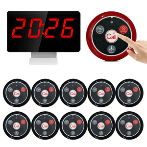 نظام اتصال لاسلكي لمطاعم الوجبات السريعة والمقاهي والحانات مع جهاز نداء وعرض زر اتصال عند المنضدة - Product Image 3