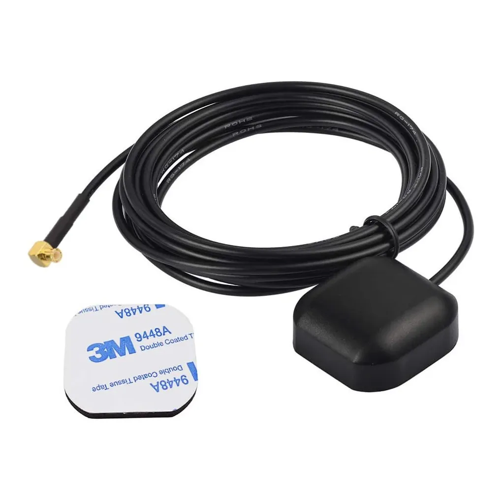 Antena navigasi GPS aktif tahan air, modul sistem navigasi Unit kepala Stereo mobil Otomotif Konektor Plug Male dengan MCX