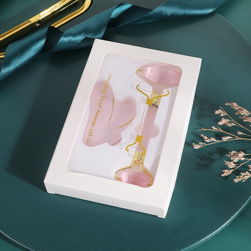 crystal pink double-headed roller scraping board