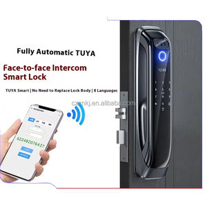 Wifi Smart Lock Gezichtsherkenning Vingerafdruk Toegang Houten Deur Monitor <span class=keywords><strong>Intercom</strong></span> Met Cloud Ondersteuning Thuis Gebruik Grensoverschrijdend Gebruik - Product Image 6