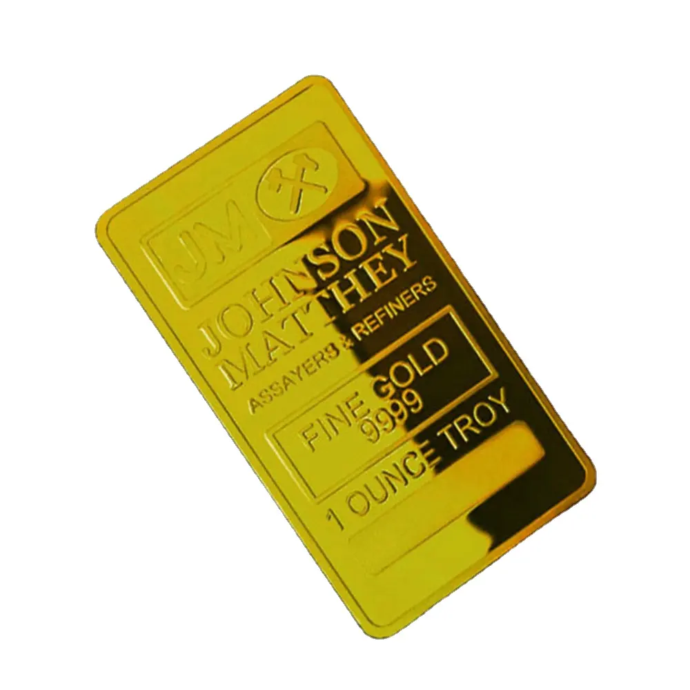 Moneda conmemorativa coleccionable de oro de 24K personalizada moneda suiza 999 barra de oro insignia de Metal