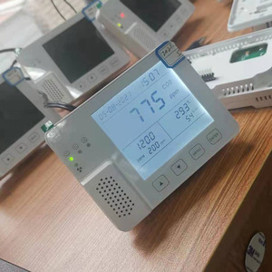 Controlador do monitor de co2 da qualidade do ar com função de relé, grande monitor de qualidade do ar do dióxido do carbono umidade da temperatura lcd