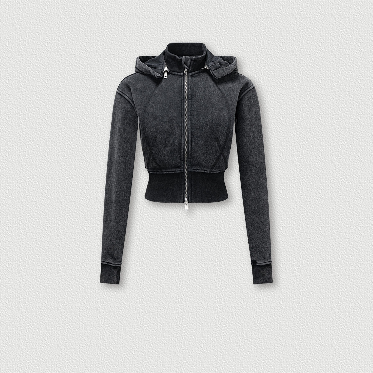 Fried Snowflake black hoodie