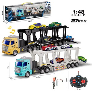 SINO <strong>RC</strong> Truck BSCI Radio Control Construction <strong>Toy</strong> 1:48 4-CH European-Style Car Head with Small Car - Product Image 1