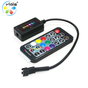 DC5-24V музыкальный светодиодный контроллер с адресной лентой, 21Key Button, ИК пульт дистанционного управления - Product Image 1